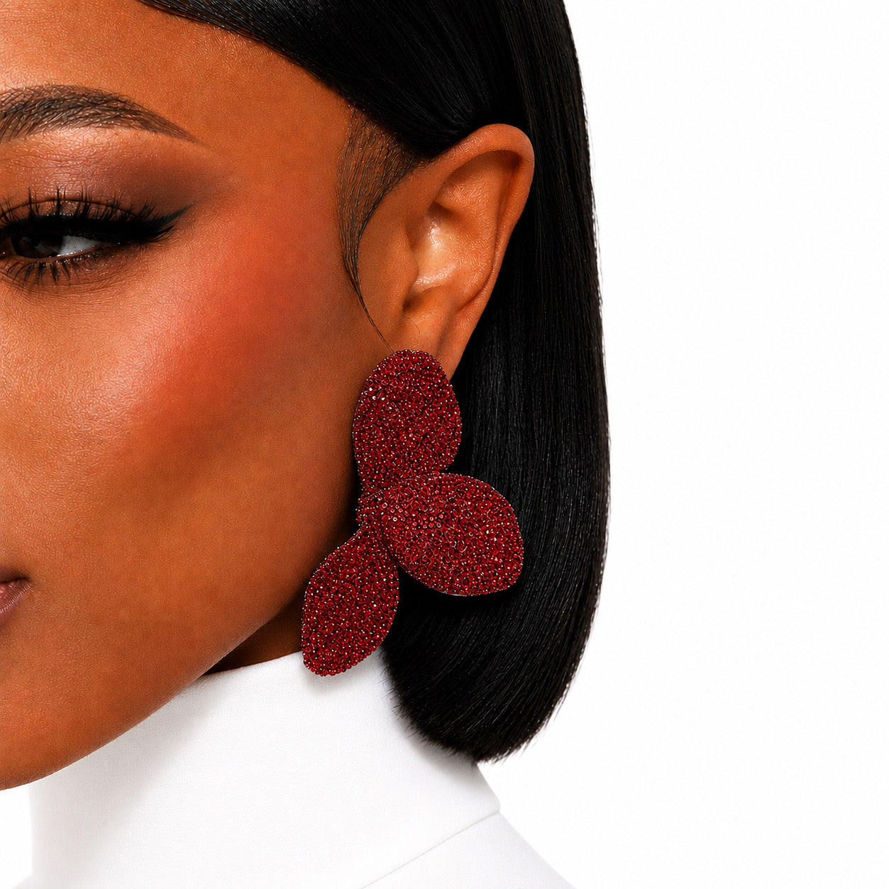 Rena Rhinestone Stud Earrings