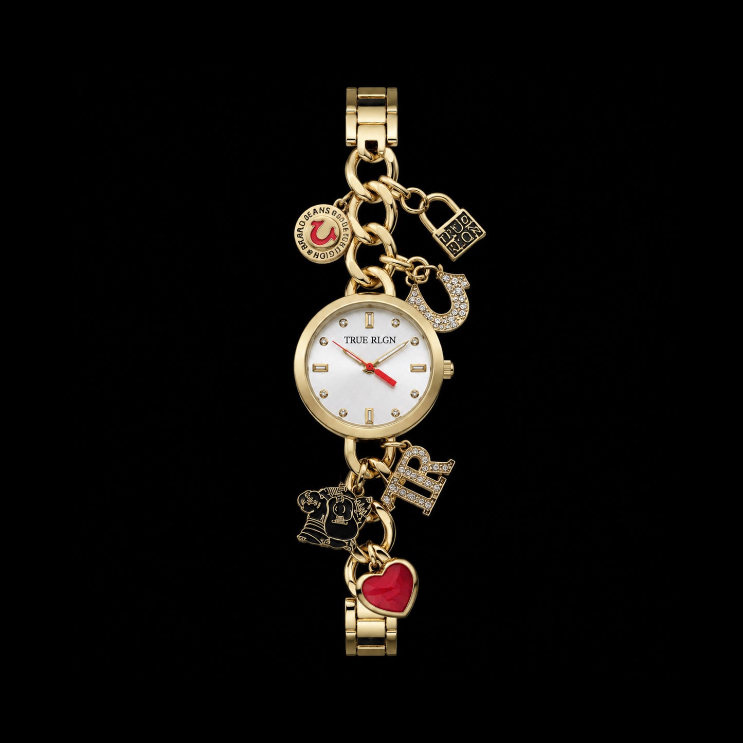TR Round Face Charm Bracelet Watch