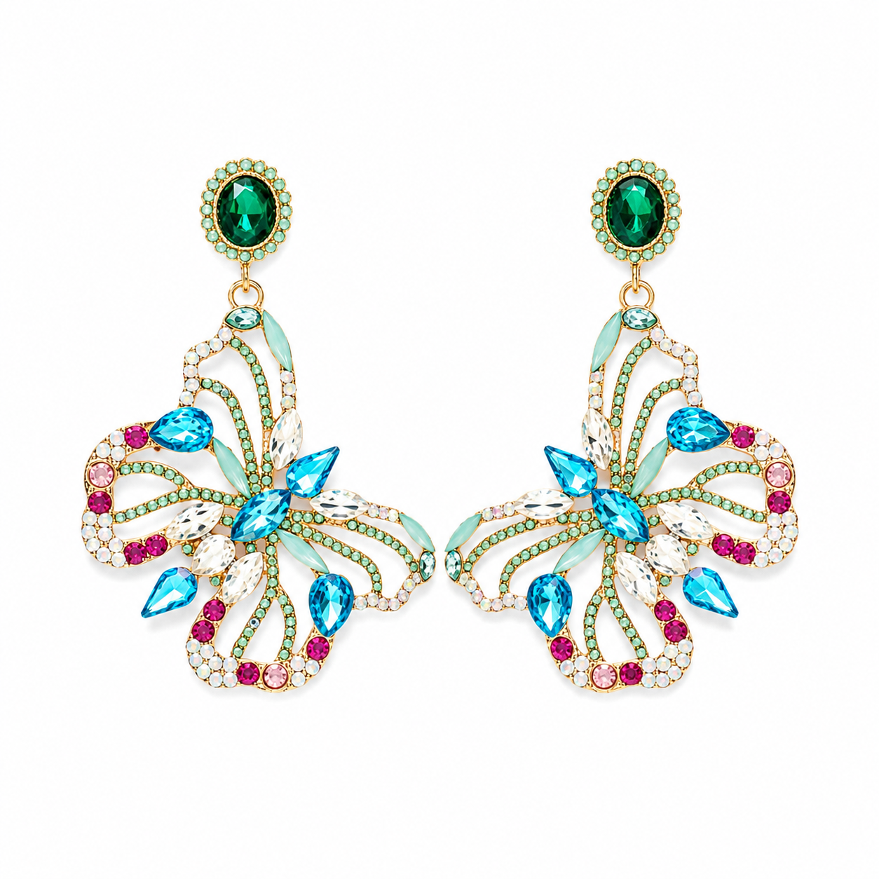 Butterfly Daydreams Rhinestone Earrings