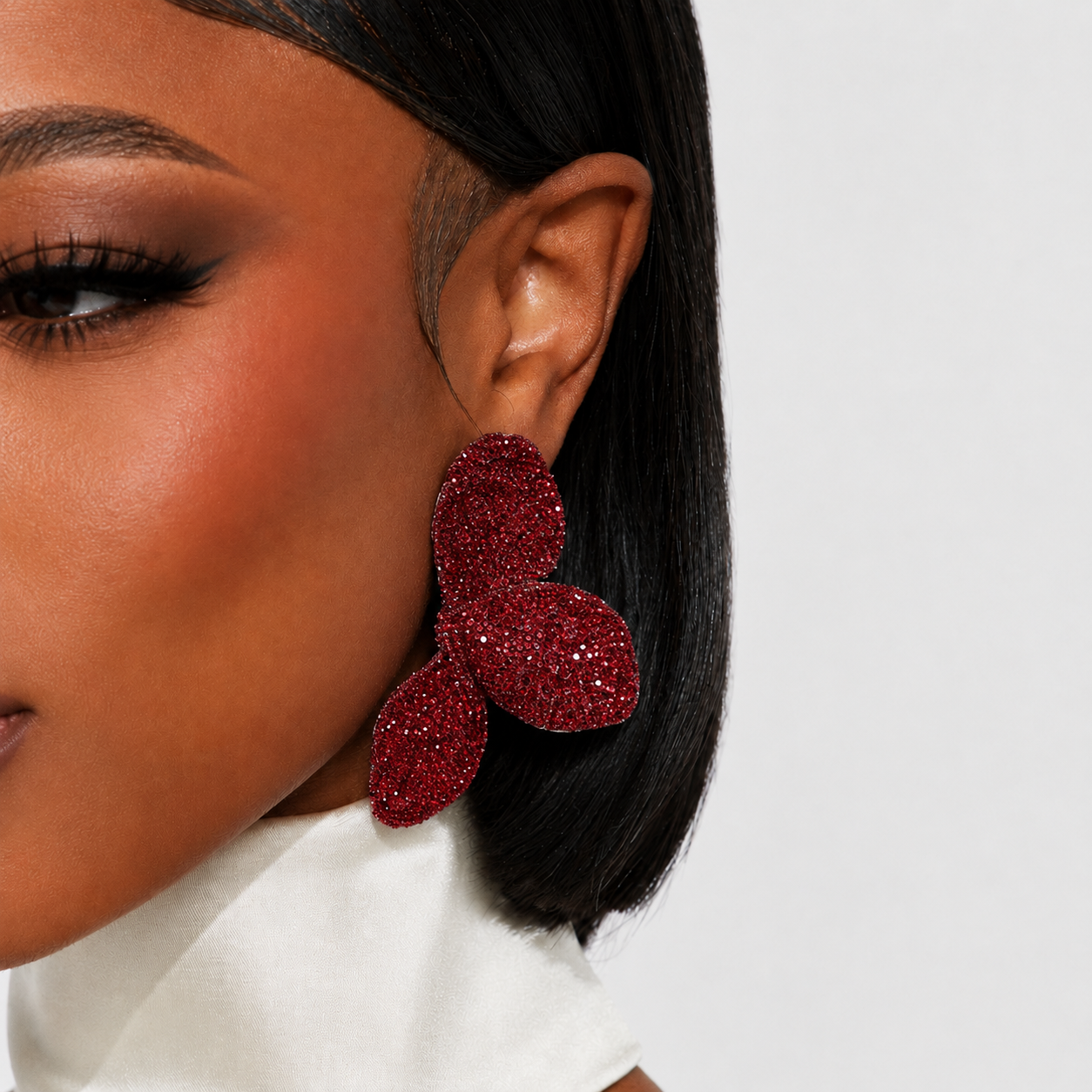 Rena Rhinestone Stud Earrings