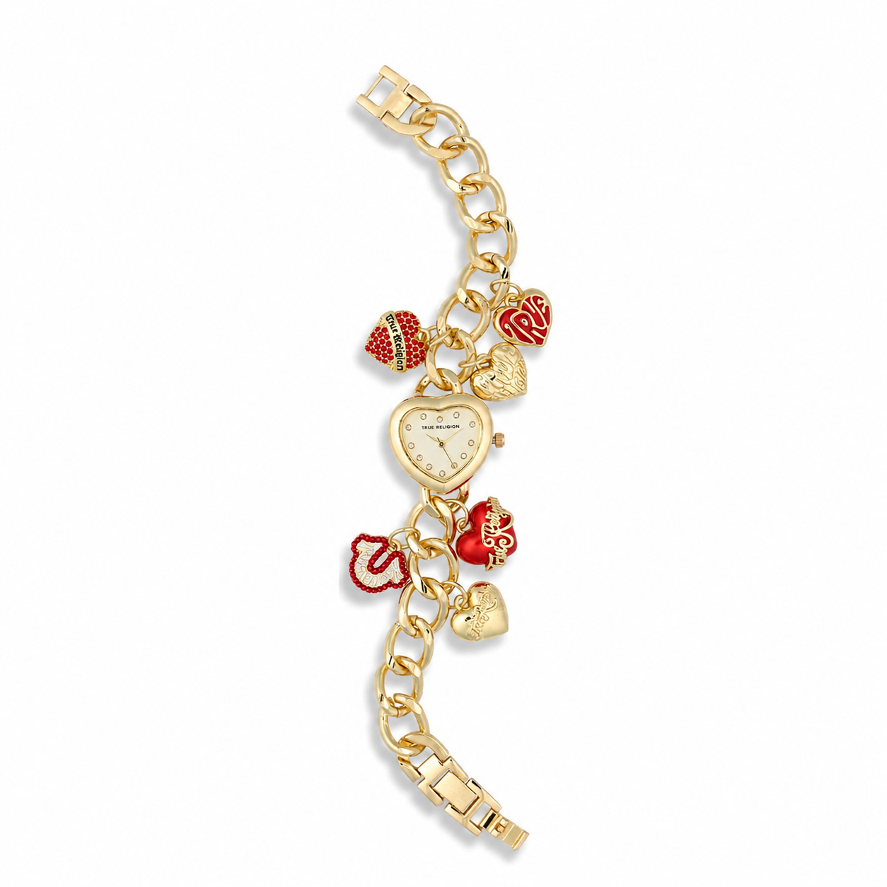 TR Heart Charm Bracelet Watch