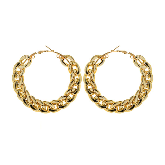 Y2K Oversized Cuban Hoops