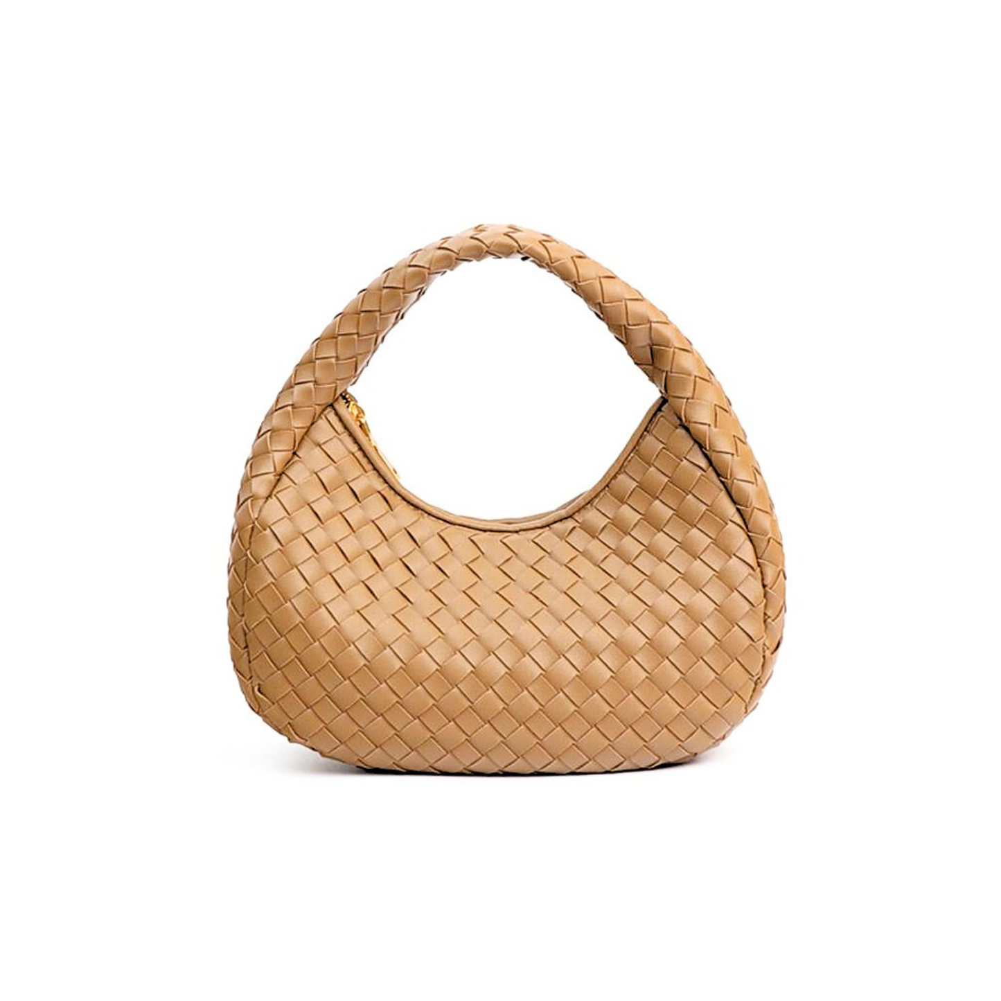 Sandstone Weave Hobo Bag